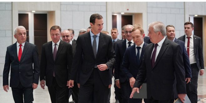 دام برس : الرئيس الأسد يبحث مع لافرنتييف الجهود المشتركة والتعاون بين البلدين في موضوع عودة اللاجئين السوريين